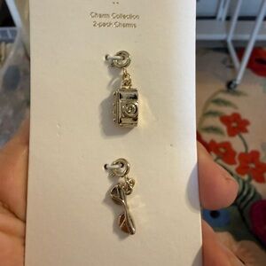 J. Crew Gold Camera and Sunglasses Charms